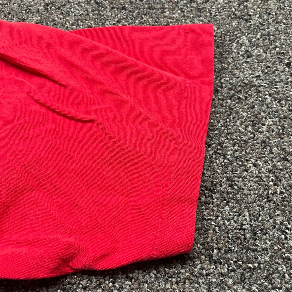 Vintage Looney Tunes Embroidered T-Shirt Red Daffy Sylvester Tweety 90s Single - Picture 7 of 7